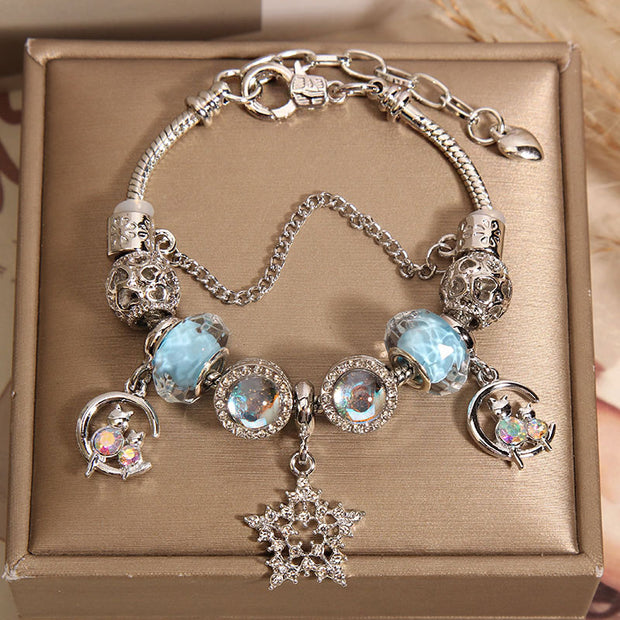 original design crystal gemstone charm bracelet