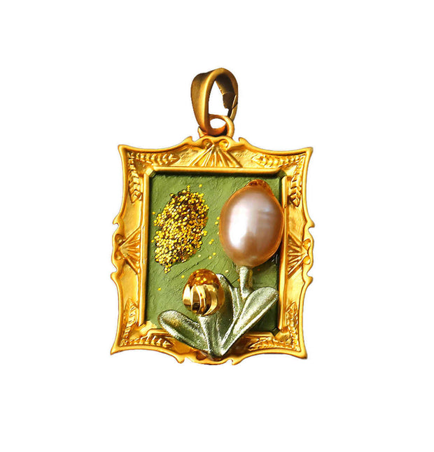 handmade baroque pearl pendant