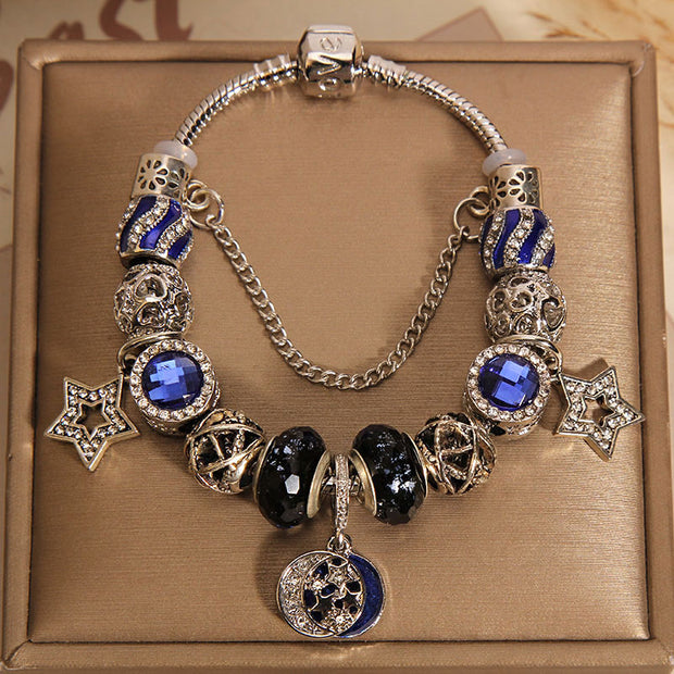 original design crystal gemstone charm bracelet