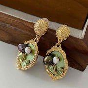 handmade baroque pearl earrings