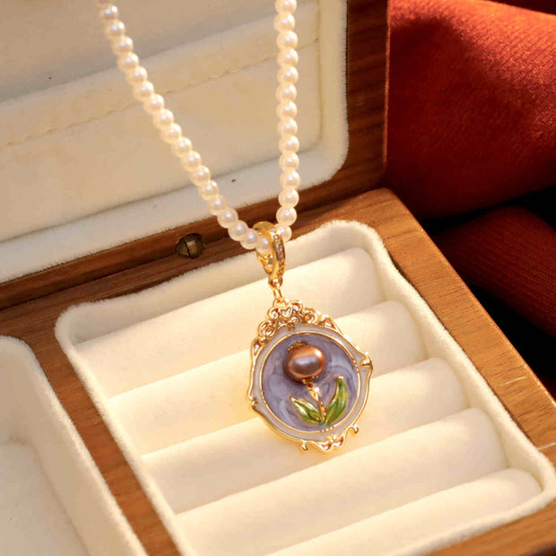 handmade baroque pearl pendant