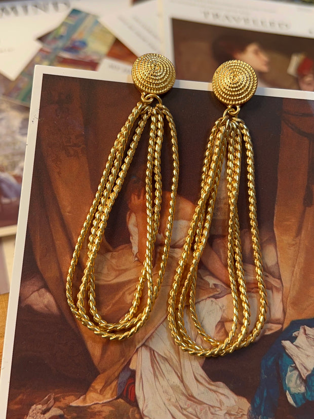 "Super Model" European Heavy Industry Tassel Earrings