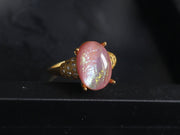 Retro Opal Murano Old Glass Vintage Adjustable Rings