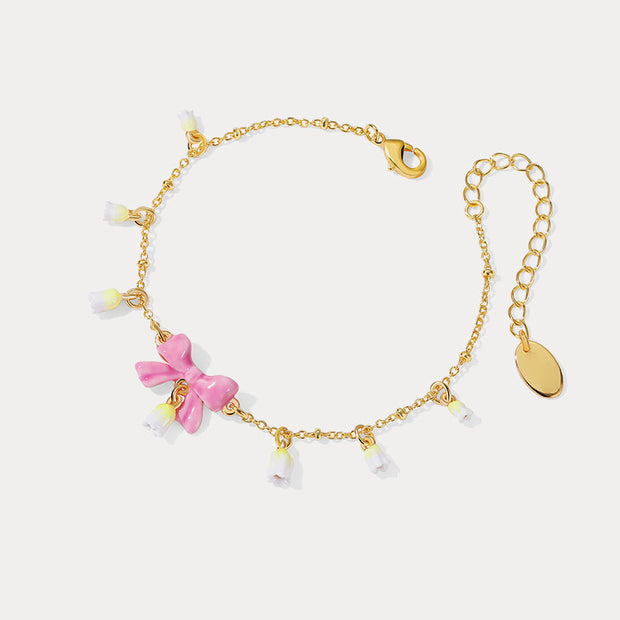 Lily Of The Valley Bowknot Bracelet