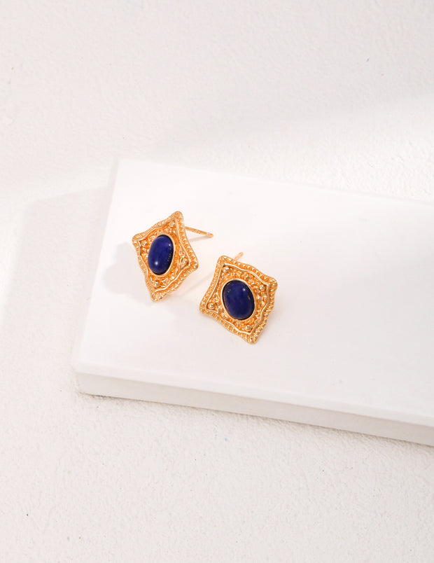 Sterling Silver Lapis Lazuli Earrings