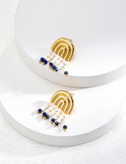 Sterling Silver Lapis Lazuli Earrings