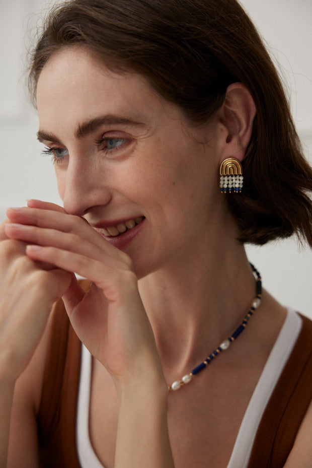 Sterling Silver Lapis Lazuli Earrings