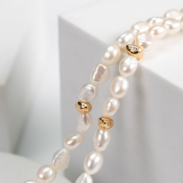 Natural Baroque Pearl Necklace