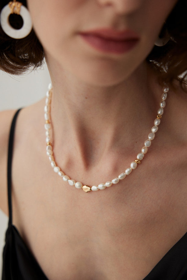 Natural Baroque Pearl Necklace