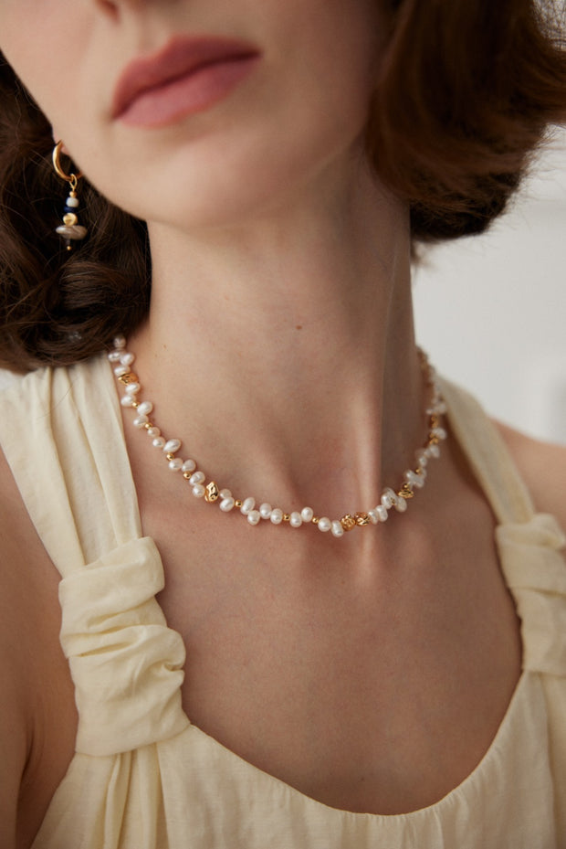 silver pearl necklace