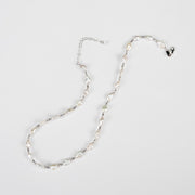 silver pearl necklace