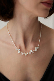 silver pearl necklace