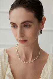 silver pearl necklace