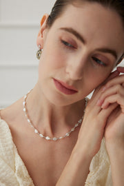 silver pearl necklace